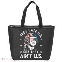 They Hate Us Cuz They Ain't Us Funny 4th of July Tote Bag thumb 0