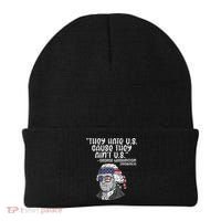 They Hate US Cause Aint US George Washington 4th Of July Beanie thumb 0