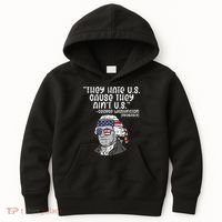 They Hate US Cause Aint US George Washington 4th Of July Kids Hoodie thumb 0