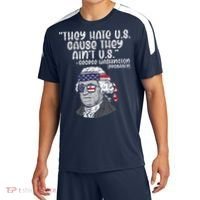 They Hate US Cause Aint US George Washington 4th Of July Sport-Tek Competitor United Soccer Jersey thumb 0