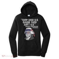 They Hate US Cause Ain't US George Washington 4th of July Women's Hoodie thumb 0