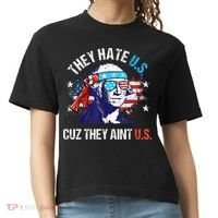They Hate Us Cuz They AinT Us Funny 4th Of July Comfort Colors Boxy T-Shirt thumb 0