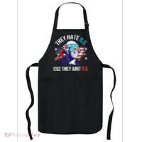 They Hate Us Cuz They AinT Us Funny 4th Of July Apron thumb 0