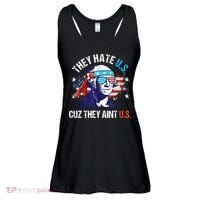 They Hate Us Cuz They AinT Us Funny 4th Of July Ladies Essential Flowy Tank thumb 0