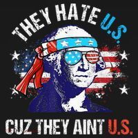 They Hate Us Cuz They AinT Us Funny 4th Of July Ornament thumb 1