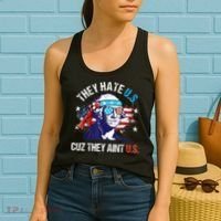 They Hate Us Cuz They AinT Us Funny 4th Of July Women's Tank Top thumb 2