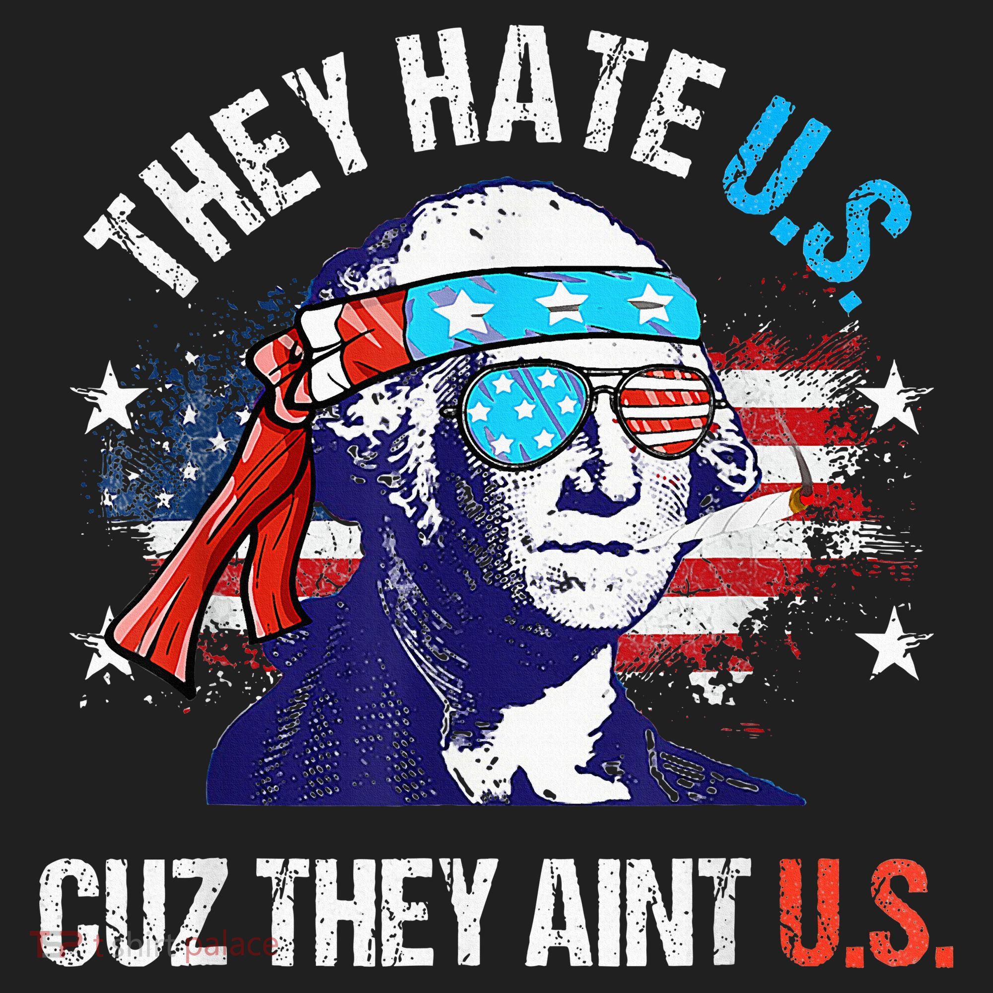 They Hate Us Cuz They AinT Us Funny 4th Of July Golf Towel