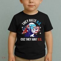 They Hate Us Cuz They AinT Us Funny 4th Of July Toddler T-Shirt thumb 2