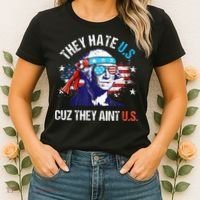 They Hate Us Cuz They AinT Us Funny 4th Of July Women's T-Shirt thumb 2