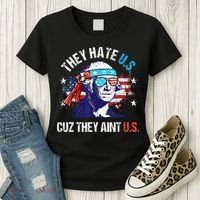 They Hate Us Cuz They AinT Us Funny 4th Of July Women's T-Shirt thumb 3