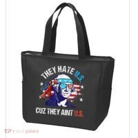 They Hate Us Cuz They AinT Us Funny 4th Of July Tote Bag thumb 3