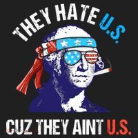 They Hate Us Cuz They Ain't Us Funny 4th Of July Sport-Tek Posi-UV Pro Polo thumb 2