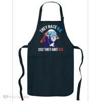 They Hate Us Cuz They Ain't Us Funny 4th Of July Apron thumb 0