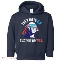 They Hate Us Cuz They Ain't Us Funny 4th Of July Toddler Hoodie thumb 0