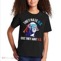 They Hate Us Cuz They Ain't Us Funny 4th Of July Kids T-Shirt thumb 2