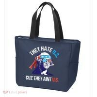 They Hate Us Cuz They Ain't Us Funny 4th Of July Tote Bag thumb 3