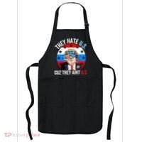 They Hate Us Cuz They Aint Us Funny 4th Of July USA Flag Apron thumb 0