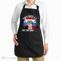 They Hate Us Cuz They Aint Us Funny 4th Of July USA Flag Apron thumb 2