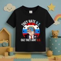 They Hate Us Cuz They Aint Us Funny 4th Of July USA Flag Toddler T-Shirt thumb 3