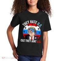 They Hate Us Cuz They Aint Us Funny 4th Of July USA Flag Kids T-Shirt thumb 2
