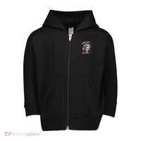 They Hate Us Cuz They AinT Us Usa American Flag Toddler Zip Fleece Hoodie thumb 0