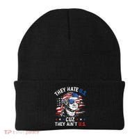 They Hate Us Cuz They AinT Us Usa American Flag Beanie thumb 0