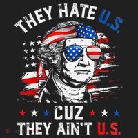 They Hate Us Cuz They AinT Us Usa American Flag Beanie thumb 2