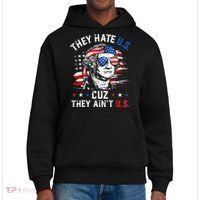 They Hate Us Cuz They AinT Us Usa American Flag District V.I.T. Heavyweight Hoodie thumb 0