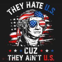 They Hate Us Cuz They AinT Us Usa American Flag Women's Hoodie thumb 2