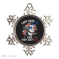 They Hate Us Cuz They AinT Us Usa American Flag Ornament thumb 0