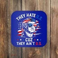 They Hate Us Cuz They AinT Us Usa American Flag Coaster thumb 0
