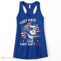 They Hate Us Cuz They AinT Us Usa American Flag Women's Tank Top thumb 0