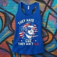 They Hate Us Cuz They AinT Us Usa American Flag Women's Tank Top thumb 3