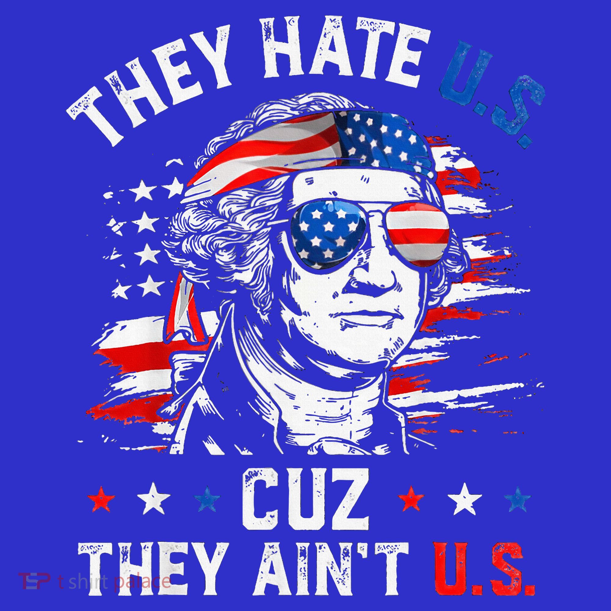 They Hate Us Cuz They AinT Us Usa American Flag Women's Tank Top