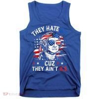 They Hate Us Cuz They AinT Us Usa American Flag Tank Top thumb 0