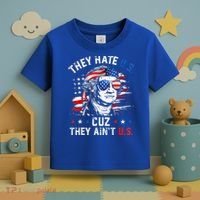 They Hate Us Cuz They AinT Us Usa American Flag Toddler T-Shirt thumb 3
