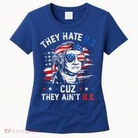 They Hate Us Cuz They AinT Us Usa American Flag Women's T-Shirt thumb 0