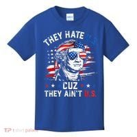 They Hate Us Cuz They AinT Us Usa American Flag Kids T-Shirt thumb 0