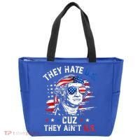 They Hate Us Cuz They AinT Us Usa American Flag Tote Bag thumb 0