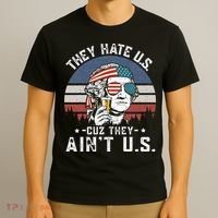 They Hate Us Cuz They Ain't Us Funny Fourth 4th of July T-Shirt thumb 3