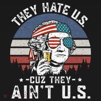 They Hate Us Cuz They Ain't Us Funny Fourth 4th of July Baby Bodysuit thumb 2