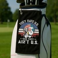 They Hate Us Cuz They Ain't Us Funny Fourth 4th of July Golf Towel thumb 2
