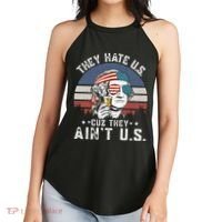They Hate Us Cuz They Ain't Us Funny Fourth 4th of July Women's Perfect Tri Rocker Tank thumb 2