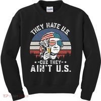They Hate Us Cuz They Ain't Us Funny Fourth 4th of July Kids Sweatshirt thumb 0
