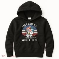 They Hate Us Cuz They Ain't Us Funny Fourth 4th of July Kids Hoodie thumb 0
