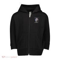 They Hate US Cuz They Aint US 4th Of July George Washington Toddler Zip Fleece Hoodie thumb 0