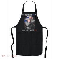 They Hate US Cuz They Aint US 4th Of July George Washington Apron thumb 0