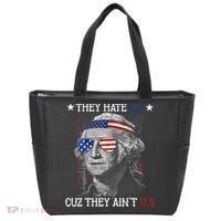 They Hate US Cuz They Aint US 4th Of July George Washington Tote Bag thumb 0