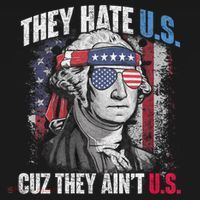 They Hate Us Cuz They AinT Us Usa American Flag 4th Of July T-Shirt thumb 7