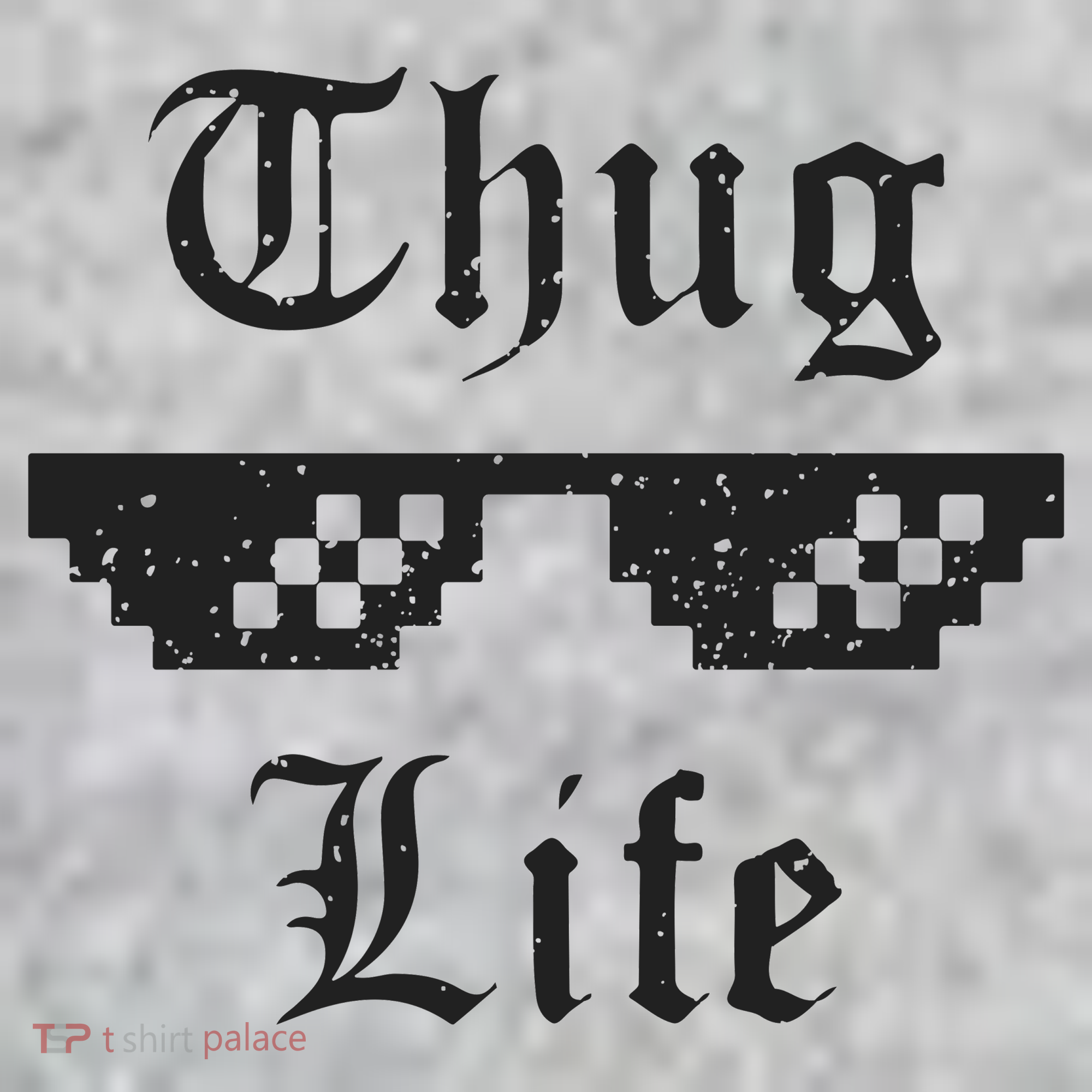 Thug Life Retro Glasses Meme The Baniff Cuffed Pom Beanie